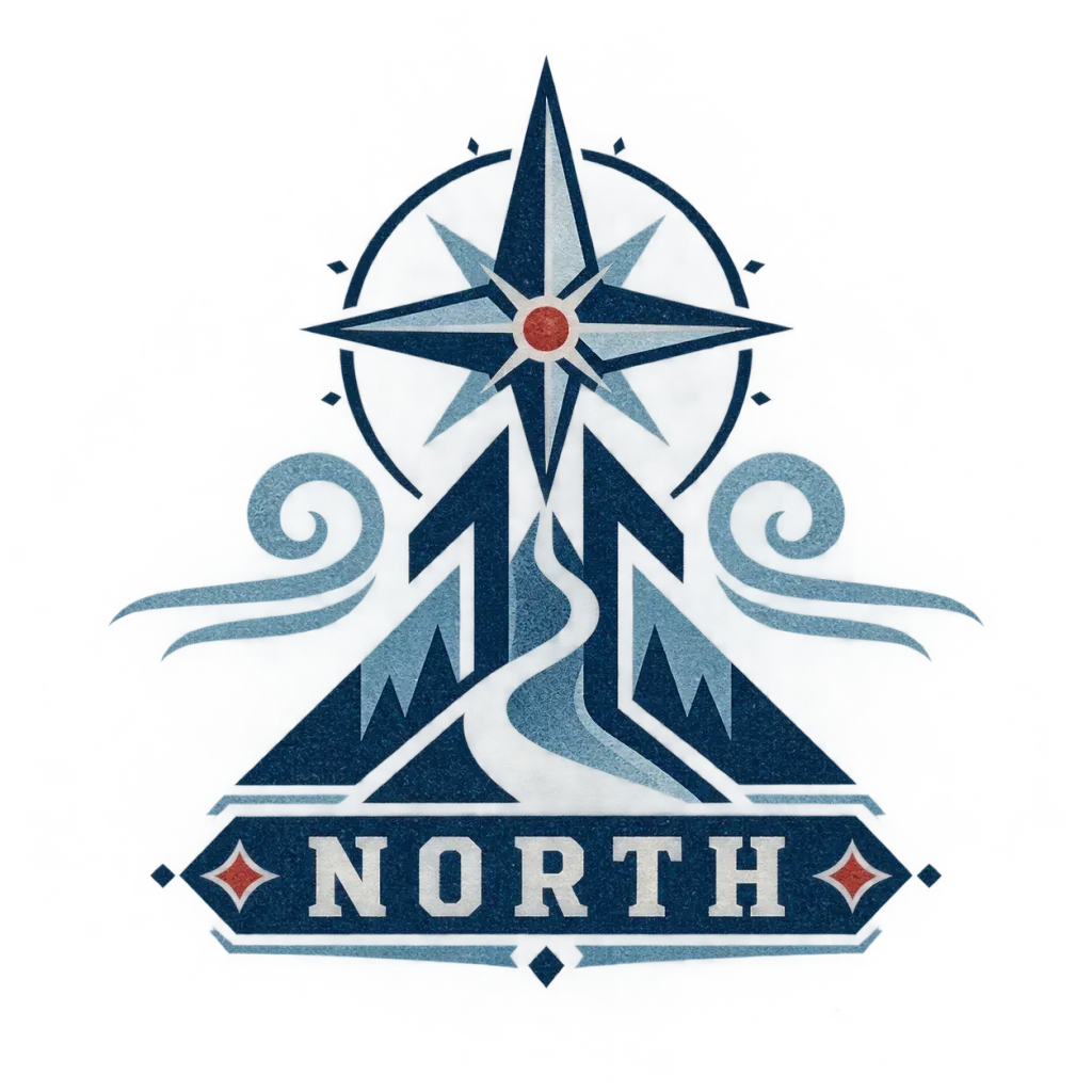 Original northern travel sigil with the word North